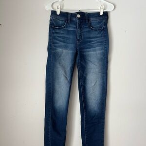 American Eagle Super Stretch Blue Skinny Jeans